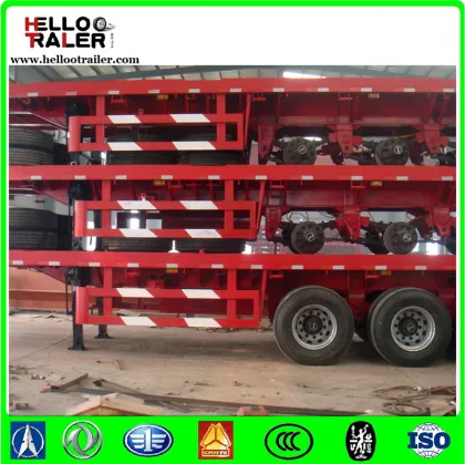 40ft Size and Truck Trailer Use 3 axles flatbed utility trailer