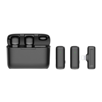 J13 Wireless Lapel Microphone with Charger Case for Android Vlog and Live Streaming
