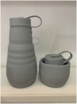 500mL Foldable Solid Color Silicone Bottle Style 2