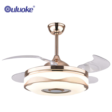 Modern Invisible 42 Inch Retractable Chandelier Ceiling Fan - Hot Selling Product