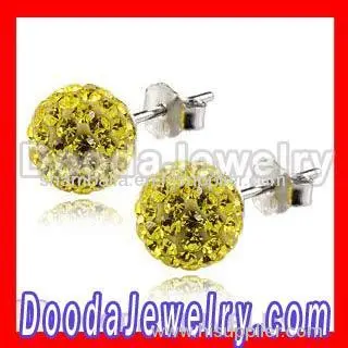 8mm Tresor Paris Swarovski Crystal Ball Stud Earrings Wholesale 