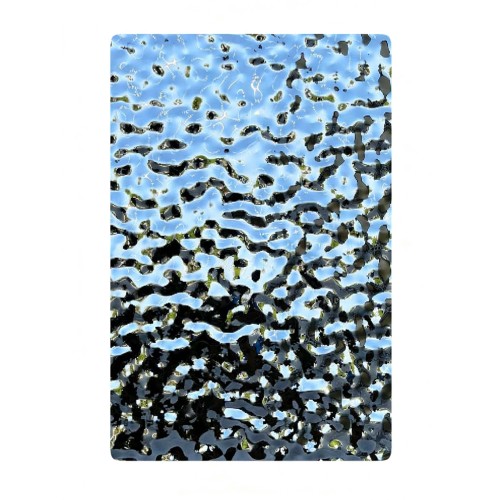 Placa em relevo de aço inoxidável 1