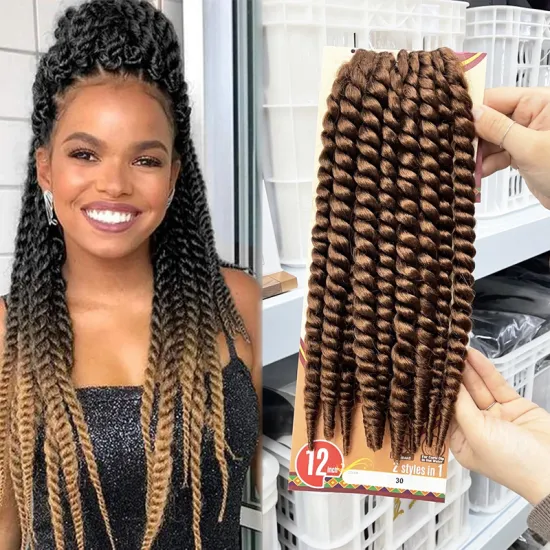 Vivian's Hot-Selling 2X Jumbo Twist Hair: Synthetic Hair Crochet Braids