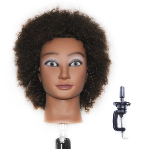 AFRO CURLY ETHNIC MANNEQUIN HEAD DUMMY DOLL HEAD