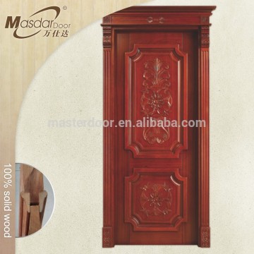 China cheap house wooden security door model