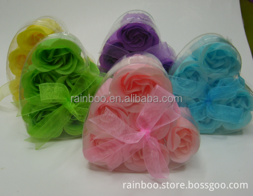 Heart Shaped Gift Box of Rose Soap