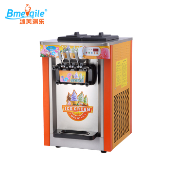 Máquina de yogurt de helado suave de 3 cabezas - fabricante de helados de mesa comercial chino 220V 50/60Hz
