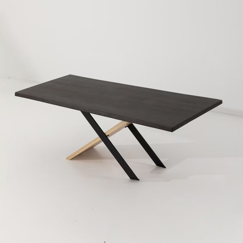 black wood dining table