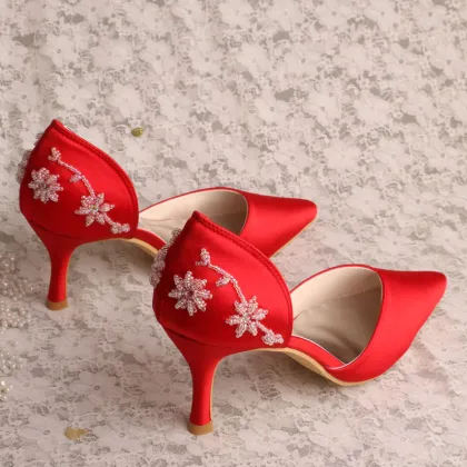 Red Shoes for Wedding Guest Women