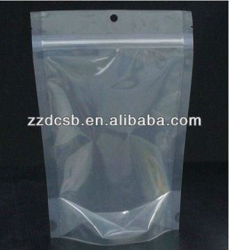 Clear Ziplock Stand Up Plastic Bag