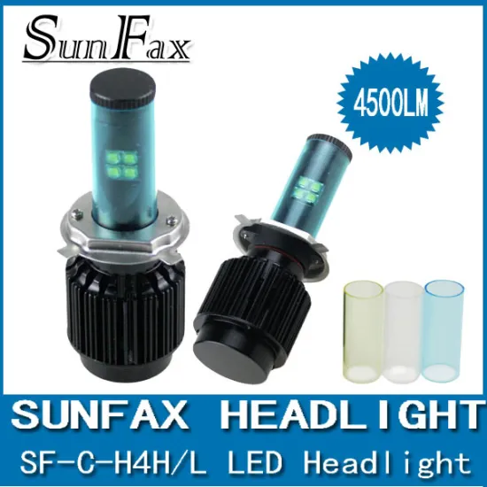 Super bright! 40w 3600LM h4 car led headlight bulbs, auto h4 led headlight kit