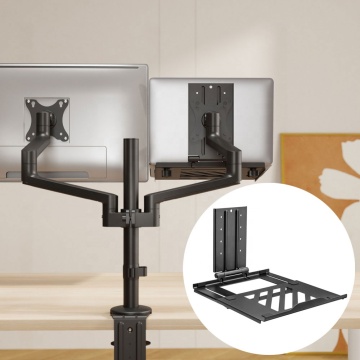 Universal Adjustable Laptop Holder Arm VESA Mount for Monitor Arms - Up to 17 Inch