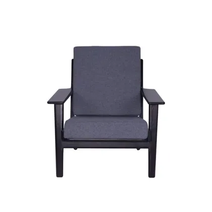 Comfy Hans Wegner Plank Arm Sofa Chair
