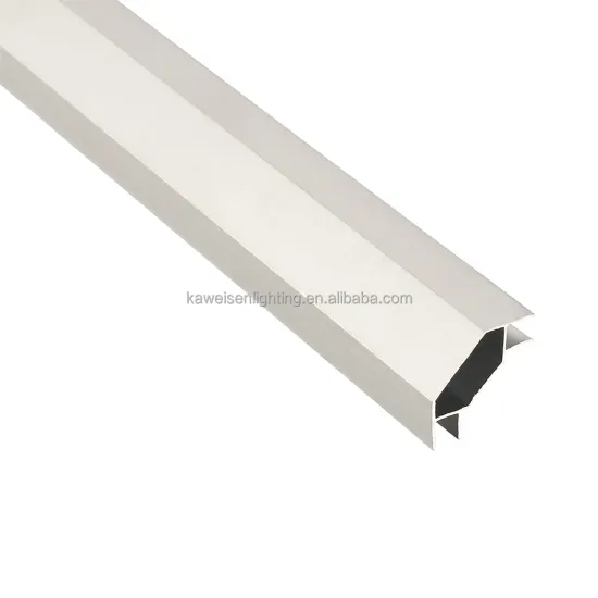 K-shaped Aluminum Silver Extrusion Profile: 5.0mm Slot Road Flight Rock Case with Half-moon Design - No Lines on Main Side