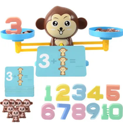 Monkey Balance Toys Scale Toy Kids Educational Toys Monkey Early Learning Balance Children Enlightenment Math Toys