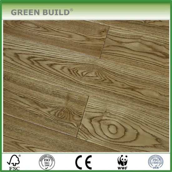 Termite proof Ash Hand scraped Oak color Solid Wood Flooring