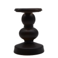 Black Wooden Table Votive Candle Holders