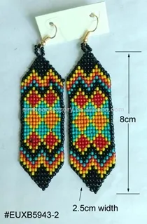 2015 fashion beaded earring /seed beads earring /india beads earring /beads weaving earring /seed beads jewelry/latest jewelry
