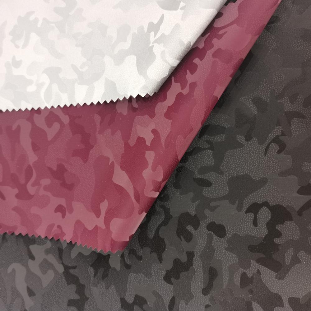 Camouflage Pattern Pu Leather