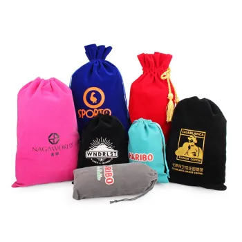 High-End Imitation Velvet Pouch Bags for Storage