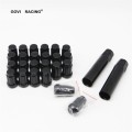 Dadi di ruote nere M12 X1.25 per cast