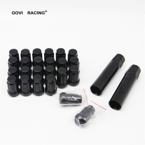 Schwarze Radmuttern M12 x1.25 für Gieß