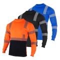 Wholesale Breathable Construction Uniforms Long Sleeve Shirt