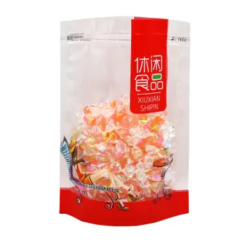 Custom Snack Biscuits Nougat Snowflake Shortbread Sealing Packaging Bag Ziplock Bag