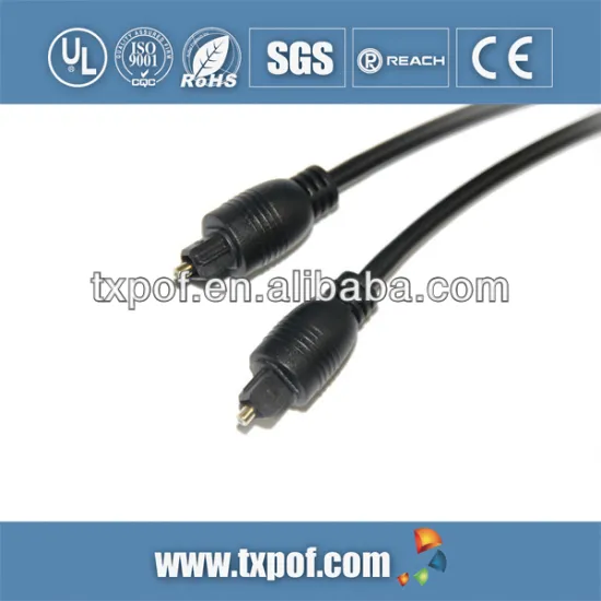 toslink connector of optical fiber cable for audio