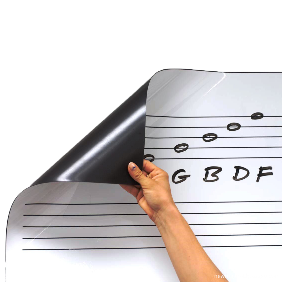 Roll Up Dry Erase Music Staff Magnet 3