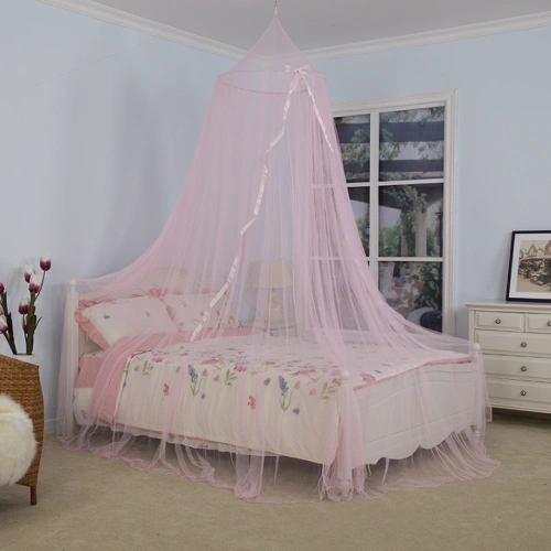 China Slaapkamer kingsize bed roze kleur klamboe