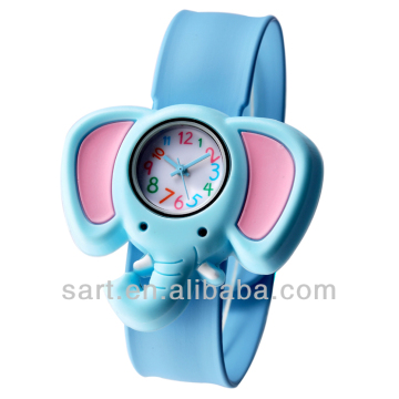 oem character promotional silicone slap strap watch