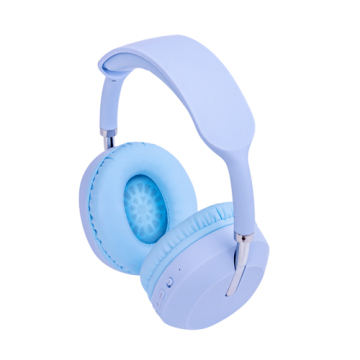White Steel Headband Stereo Headphones Computer Headphones