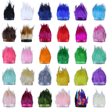 Deep Wine 8-12cm Feather Fabric Material: Rooster Plumes Duster Trim for Carnival Costumes, Weddings, and Sewing Crafts