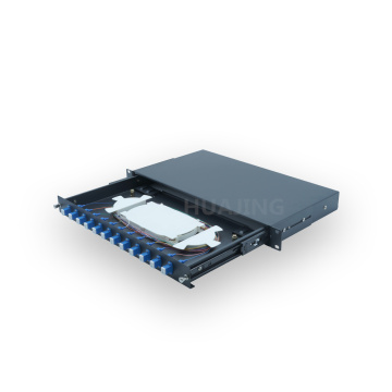 1U 12-24 Cores Rack Mount Drawer Type Metal Optical Fiber Terminal Box GPZ/JJ-CLA-SC12 Hot Sale