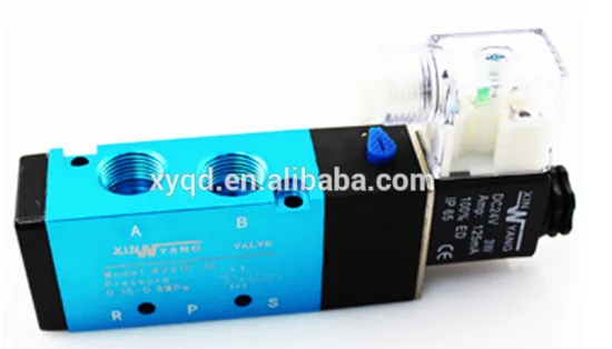 Festo type more cheap 5 port 2way single coil 4V solenoid valve AC110V