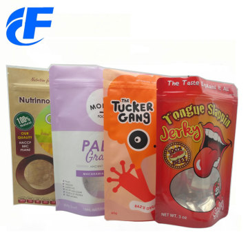 Wholesales plastic food packaging stand up bags