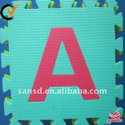 Flexibility EVA foam puzzle manufacturer ABCs alphabet mats