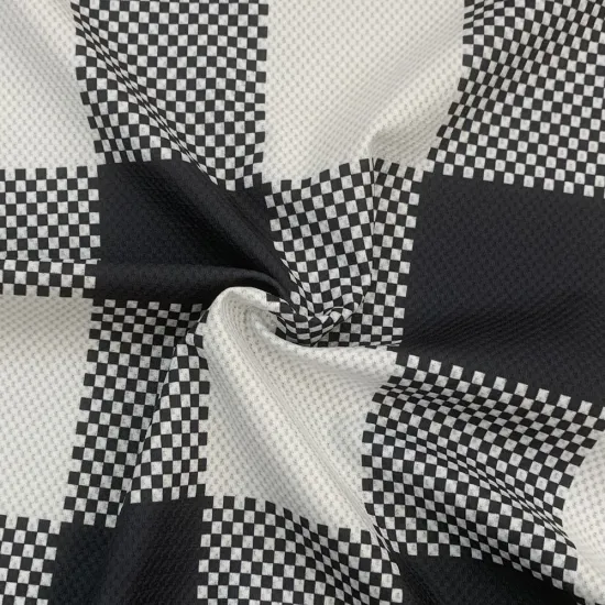 Warp Knited Print Plaid