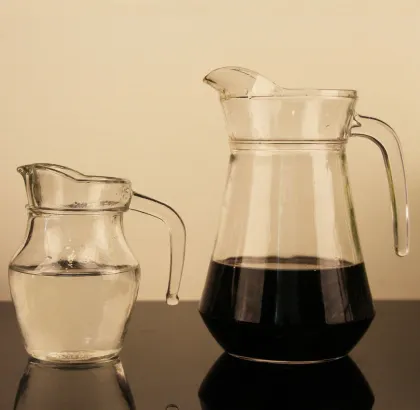 Royal Milk Drinking Water Glass Jug - 1300ml 43.96oz