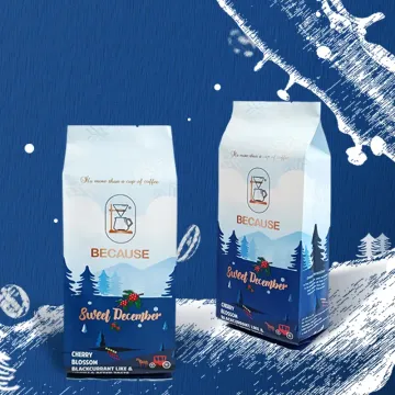 حقيبة القهوة المغطاة بالظهر