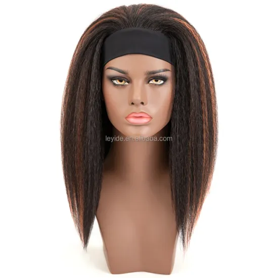AliLeader Yaki Straight Synthetic Headband Wig For Black Women