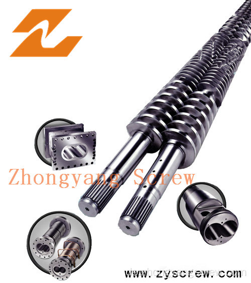 Zhejiang Zhoushan konisches Doppelschrauben-Fass für PVC-Rohrblatt