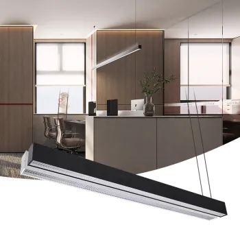 Indoor Office Grille LED Lighting - 4ft 8ft 60w 120w Led Linear Pendant Light