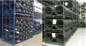 CE Certificated Folding and Stackable Tire Rack