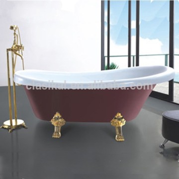 Freestanding fiber small bathroom bathtub