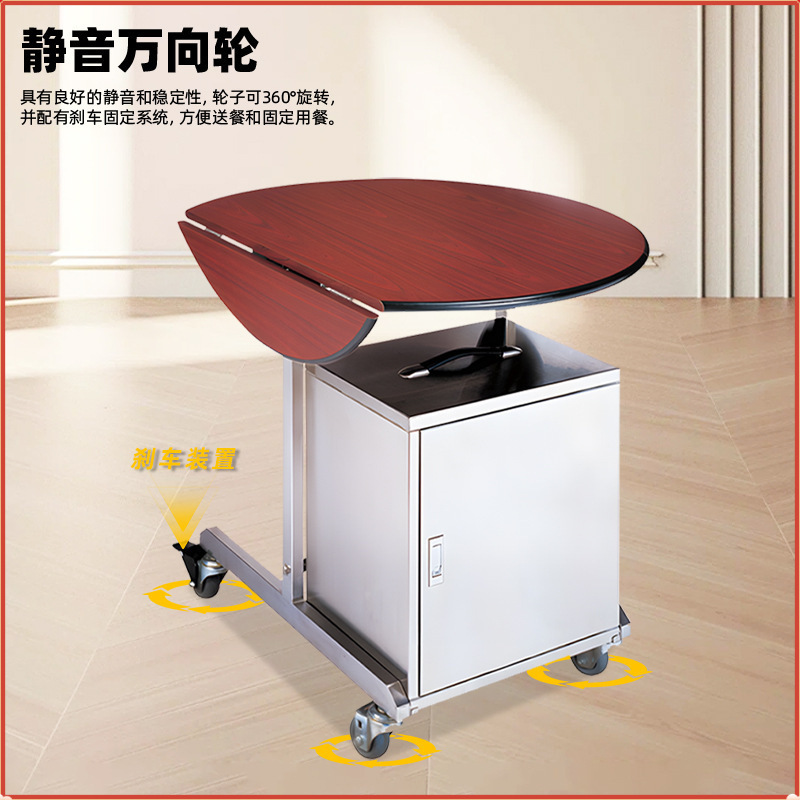 Hot Food Transport Cart with Insulated Heating Compartment