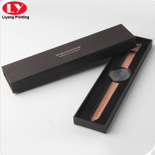 Rectangle Black Women Watch Gift Box