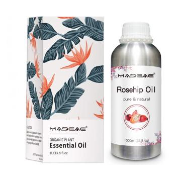 Extrato de planta pura Rosehip Óleo essencial para cuidados com a pele de grau cosmético Óleo de roseira orgânica natural