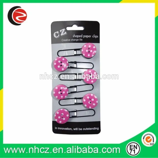 DIY novelty colorful button bookmark